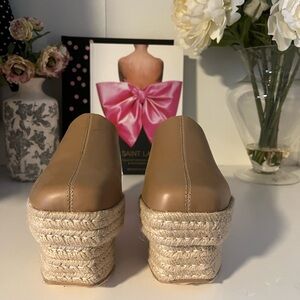 Cult Gaia Tan Espadrille Wedges